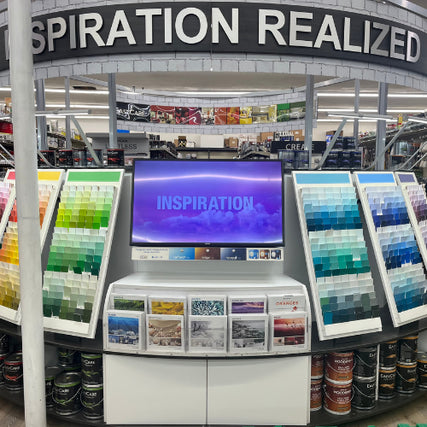 Paint & SuppliesColor display in a paint store with a 