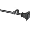Kenney Seville 48 In. To 86 In. 5/8 In. Single Black Curtain Rod