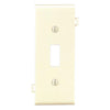 Leviton 1-Gang Plastic Sectional Toggle Switch Wall Plate Center Panel, Ivory