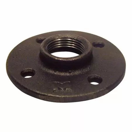 B & K Industries Floor Flange 150# Malleable Iron Threaded Fittings 1/2