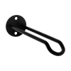 National Hardware Plant Hanger Wall Base 1-1/4x7-in, Black