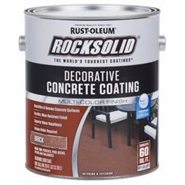 RockSolid Decorative Concrete Coating, Brick Color, Gallon