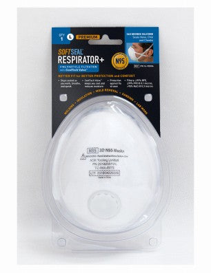 SoftSeal N95 Valved Safety Mask