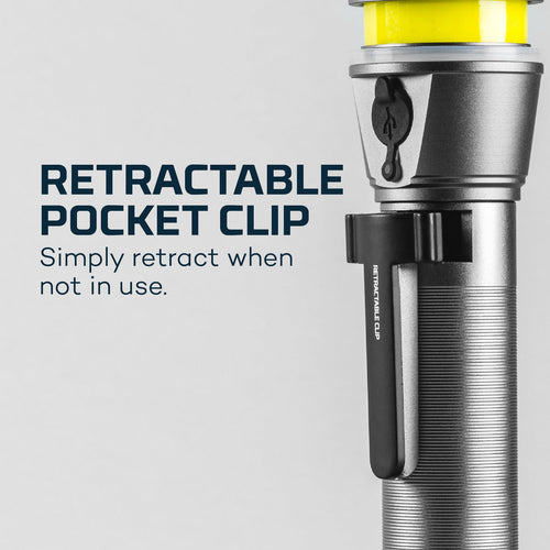 NEBO FRANKLIN TWIST Rechargeable 400 Lumen Flashlight Work Light and Lantern