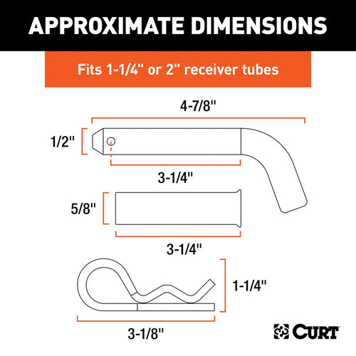 Curt Hitch Pin with Adapter