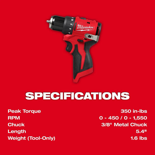 Milwaukee M12™ Subcompact Brushless 2-Tool Combo Kit