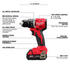 BMilwaukee M18™ Compact Brushless 1/2 Drill/Driver Kit