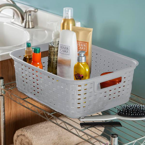 Sterilite Short Weave Basket