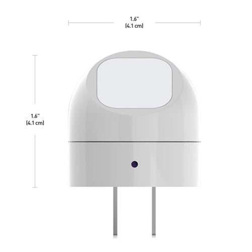 Globe Electric White Automatic Dusk to Dawn 360-Degree Directional LED Night Light