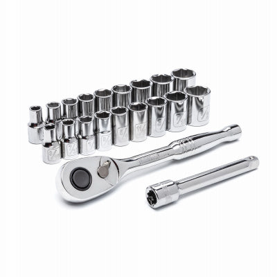 Master Mechanic 20-Pc. SAE/Metric Socket Set 1/4 Drive