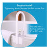 Carex White Bathtub Rail
