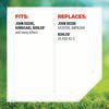 Oregon Fuel Filter for Riding Mowers, Fits John Deere, Kawasaki, Kohler, and others (R-07-103)