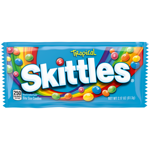 Skittles Tropical Candy Single Pack, 2.17 oz