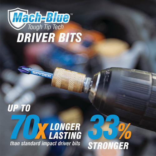 Spyder 28-Piece Impact Driver Bit Set Mach-Blue™
