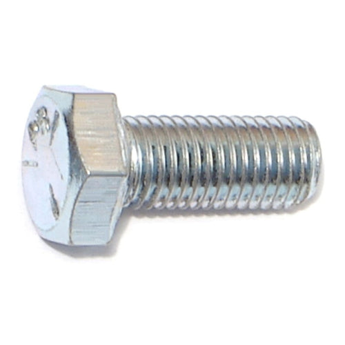 Monster Fastener Zinc Plated Grade 5 Steel Fine Thread Hex Cap Screws