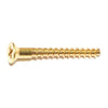 Monster Fastener Brass Phillips Flat Head Wood Screws