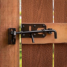 National Hardware Ornamental Gate Latch to 3 Black