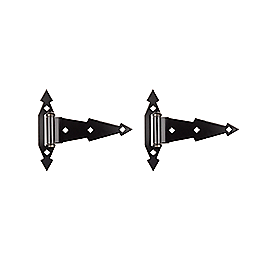 National Ornamental T-Hinge 7, Black